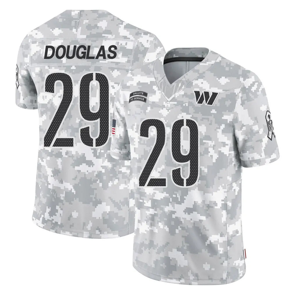 Davalo W.Commanders #29 Rasul Douglas Player Arctic Camo Limited Salute To Service Home Game Stitched Jerseys
