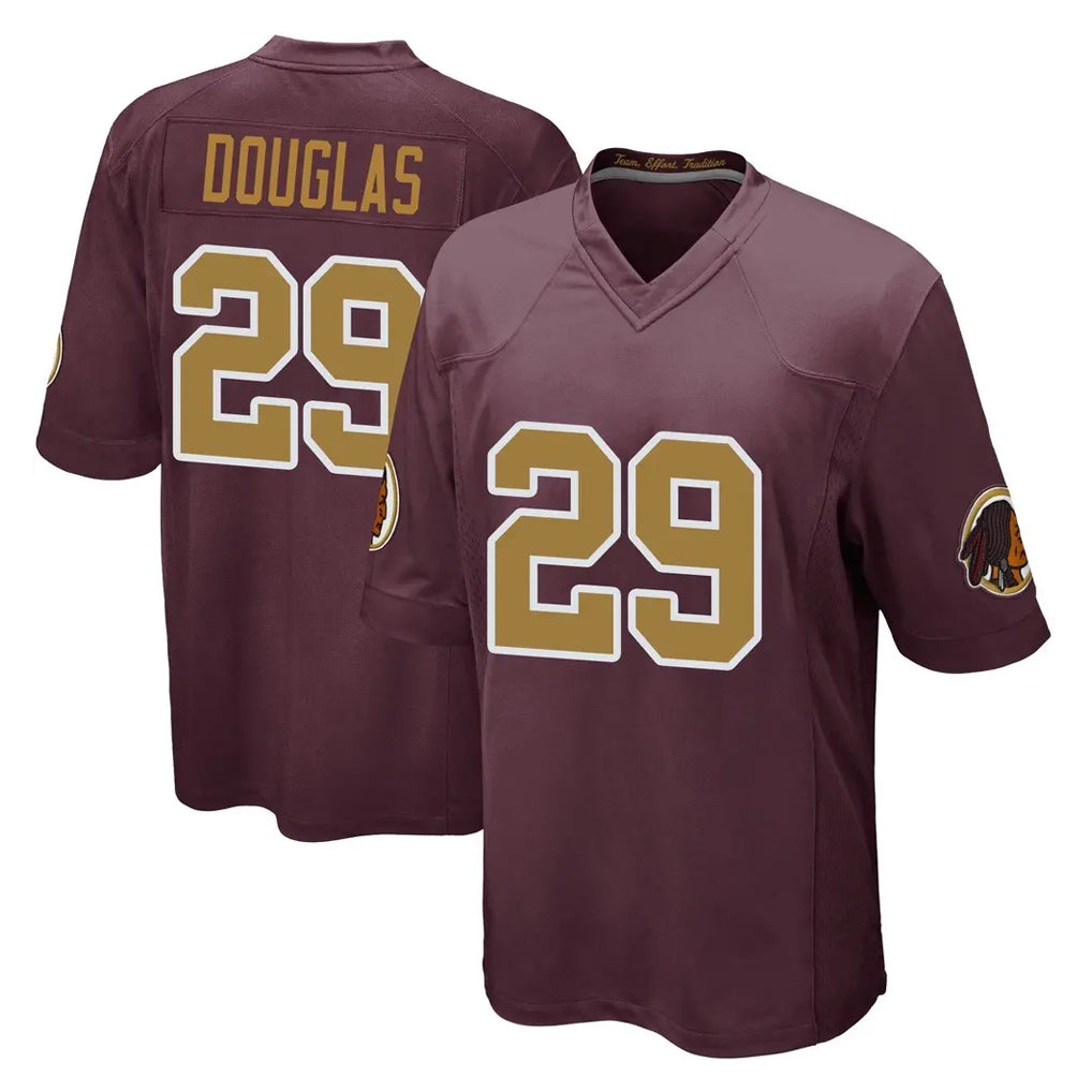 Davalo W.Commanders #29 Rasul Douglas Player Burgundy Alternate Home Game Stitched Jerseys