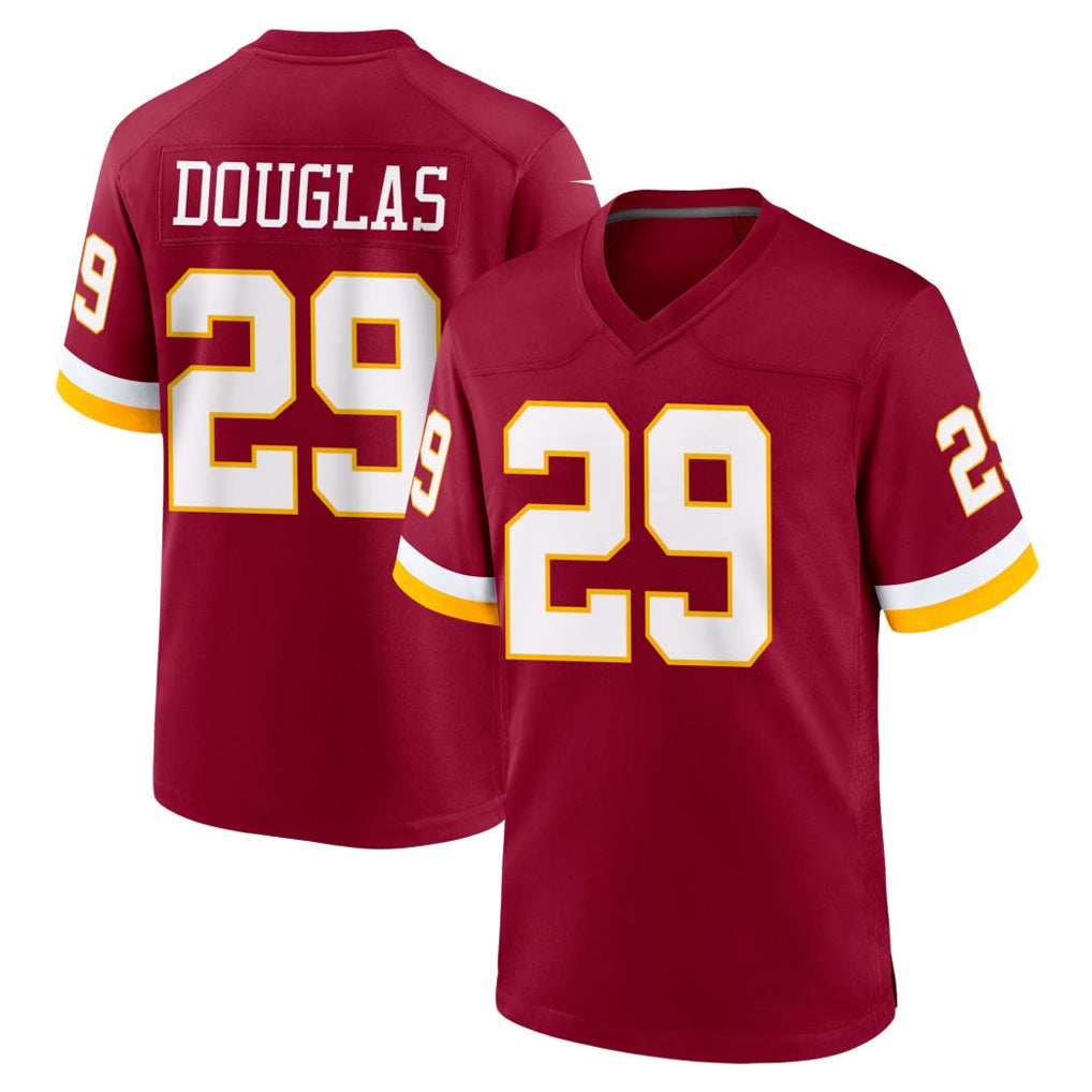 Davalo W.Commanders #29 Rasul Douglas Player Burgundy Game Home Stitched Jerseys