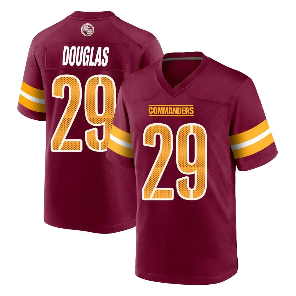 Davalo W.Commanders #29 Rasul Douglas Player Burgundy Home Game Stitched Jerseys