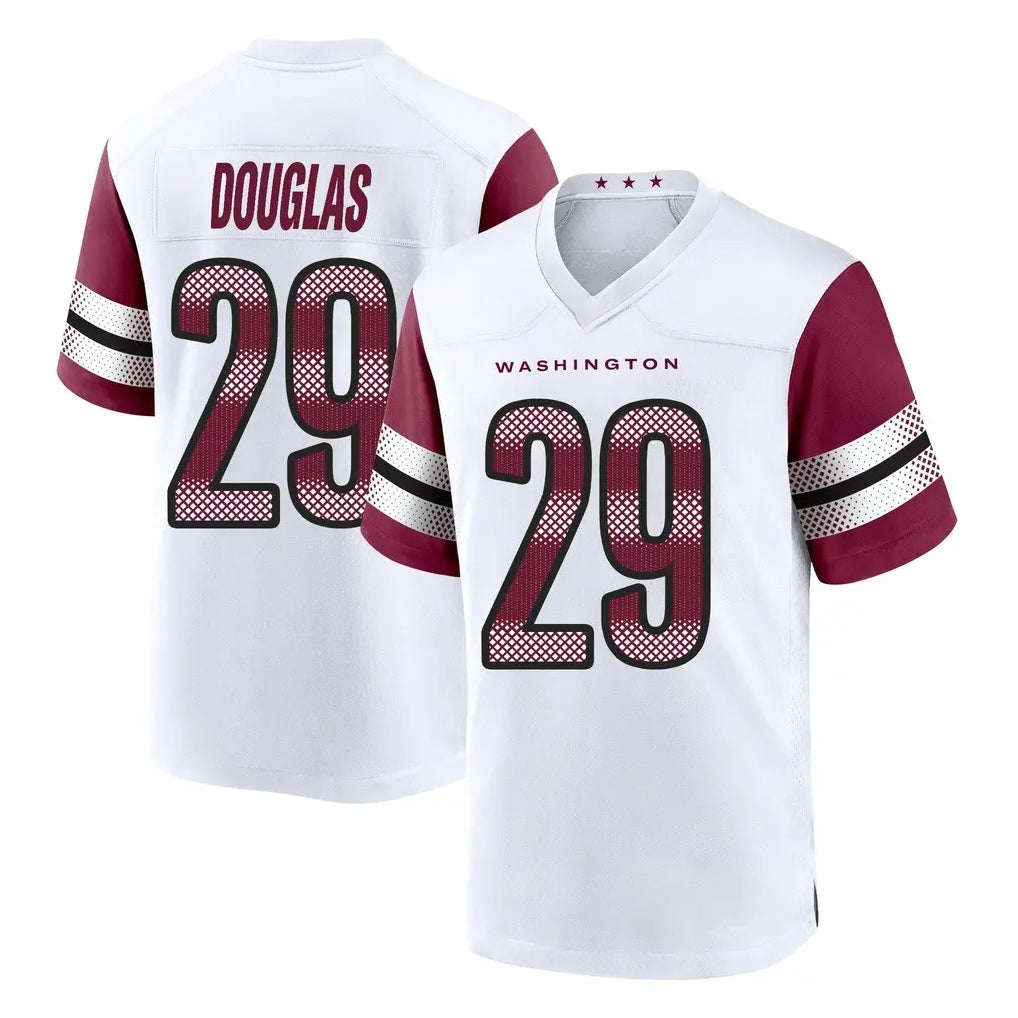 Davalo W.Commanders #29 Rasul Douglas Player White Game Home Stitched Jerseys