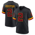 Davalo W.Commanders #2 Amik Robertson Player Black Limited Home Game Stitched Jerseys