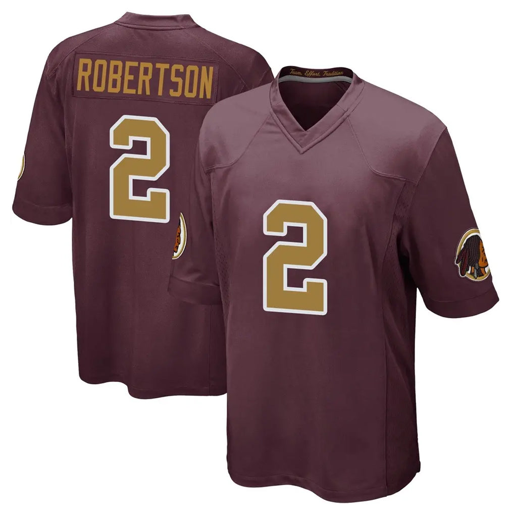 Davalo W.Commanders #2 Amik Robertson Player Burgundy Alternate Home Game Stitched Jerseys