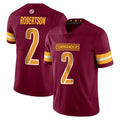 Davalo W.Commanders #2 Amik Robertson Player Burgundy Limited Vapor Home Game Stitched Jerseys