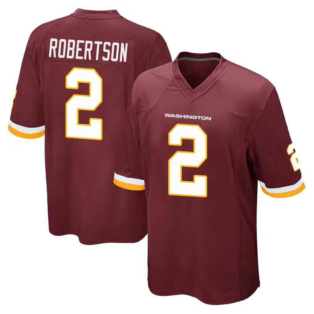 Davalo W.Commanders #2 Amik Robertson Player Burgundy Team Color Home Game Stitched Jerseys