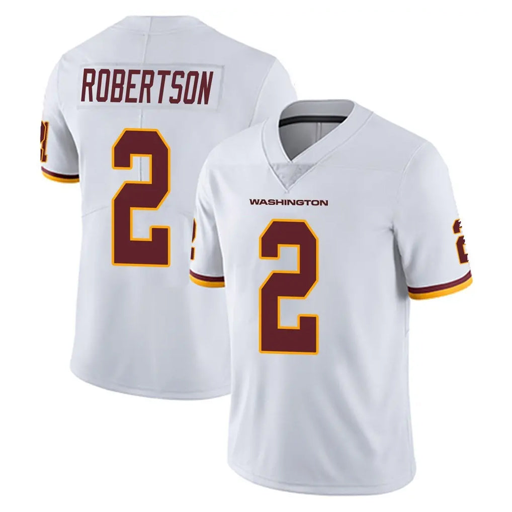 Davalo W.Commanders #2 Amik Robertson Player White Limited Vapor Untouchable Home Game Stitched Jerseys