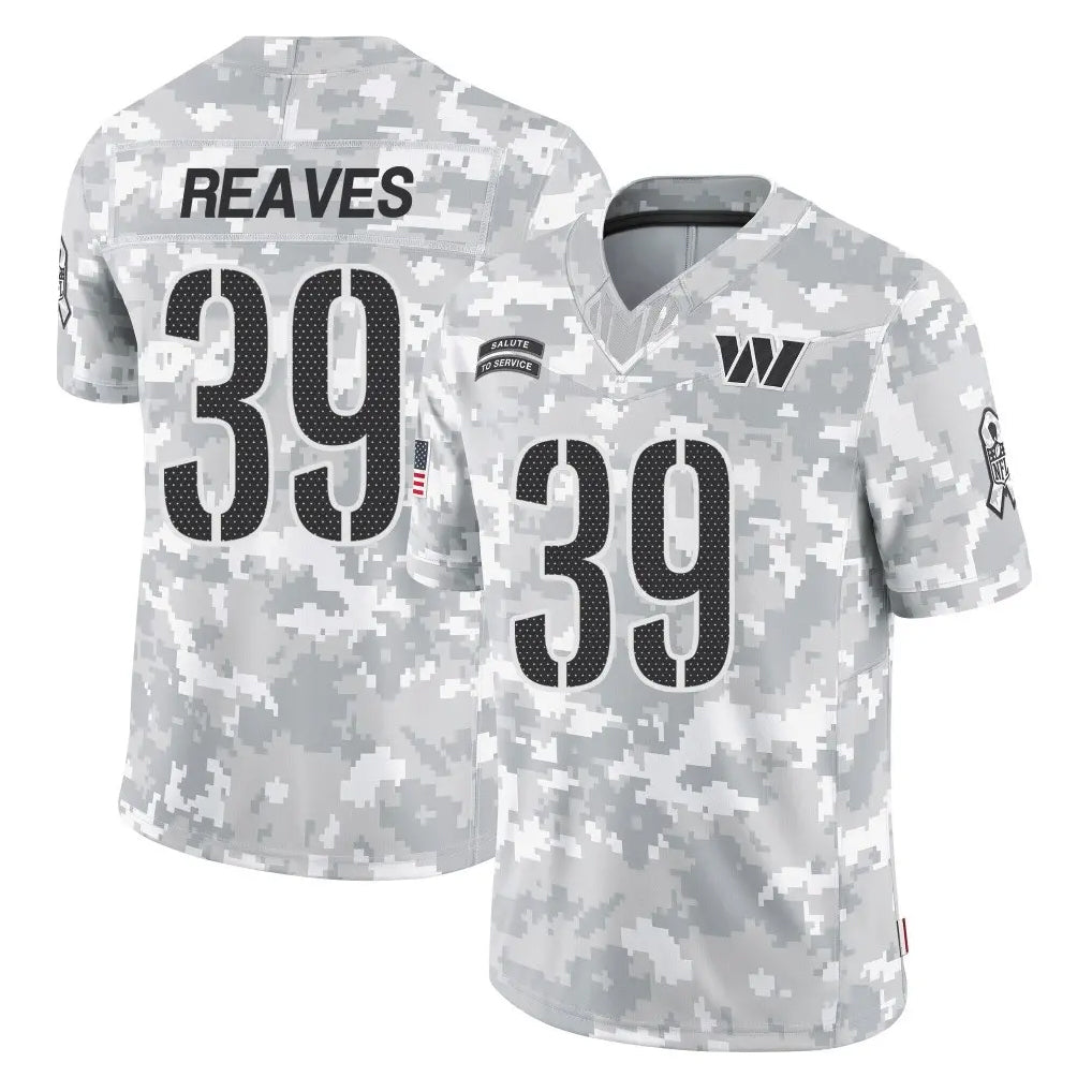 Davalo W.Commanders #39 Jeremy Reaves Player Arctic Camo Limited Salute To Service Home Game Stitched Jerseys