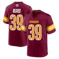 Davalo W.Commanders #39 Jeremy Reaves Player Burgundy Home Game Stitched Jerseys