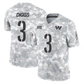 Davalo W.Commanders #3 Stefon Diggs Player Arctic Camo Limited Salute To Service Home Game Stitched Jerseys