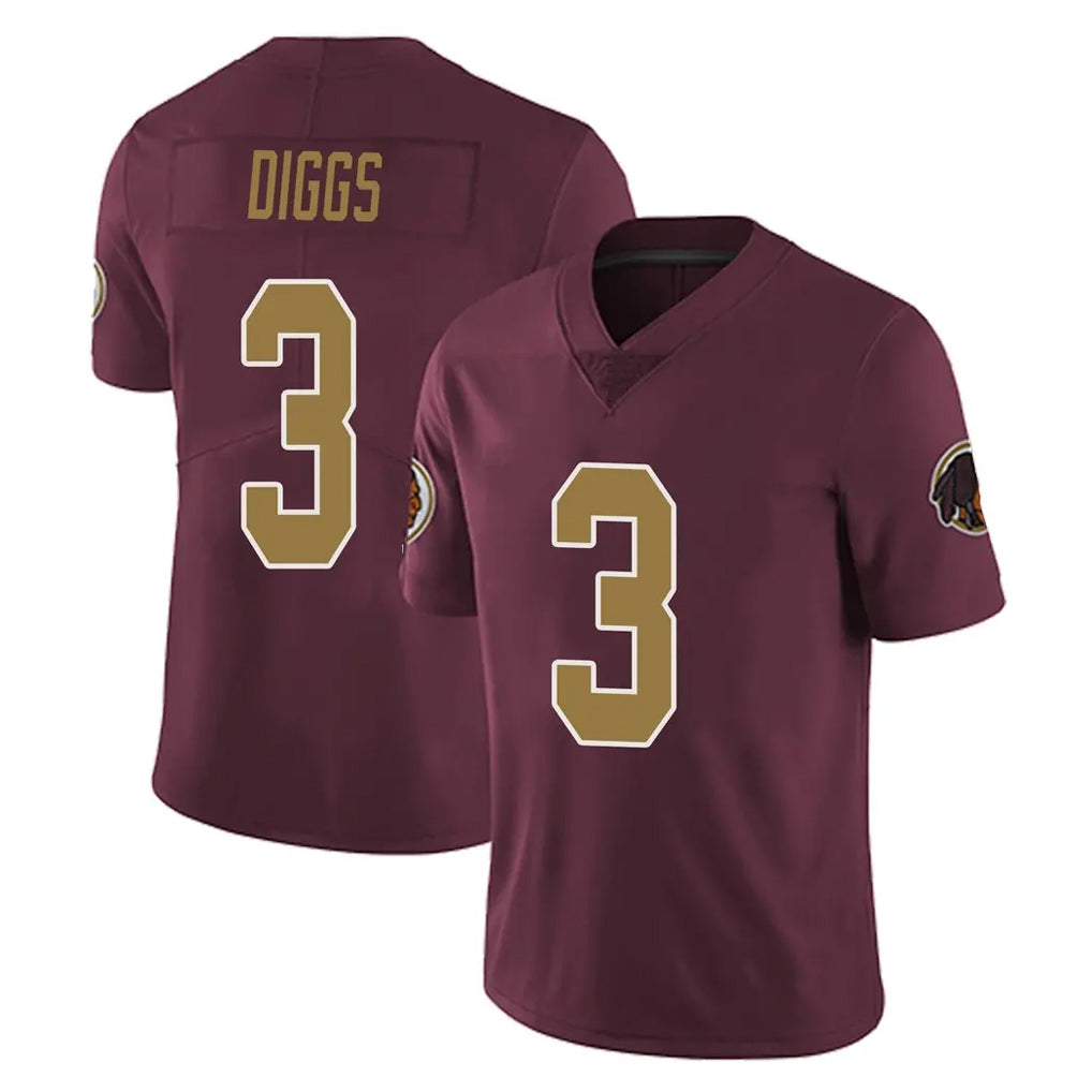 Davalo W.Commanders #3 Stefon Diggs Player Burgundy Alternate Vapor Untouchable Home Game Stitched Jerseys