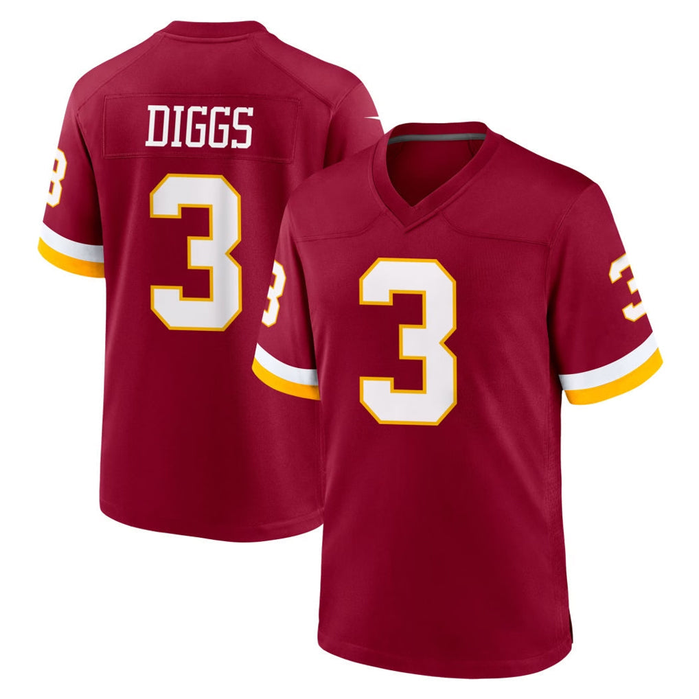 Davalo W.Commanders #3 Stefon Diggs Player Burgundy Game Home Stitched Jerseys