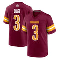 Davalo W.Commanders #3 Stefon Diggs Player Burgundy Home Game Stitched Jerseys