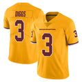 Davalo W.Commanders #3 Stefon Diggs Player Gold Limited Color Rush Home Game Stitched Jerseys
