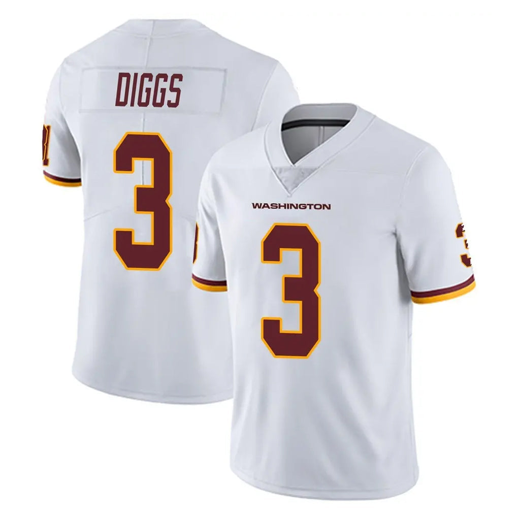 Davalo W.Commanders #3 Stefon Diggs Player White Limited Vapor Untouchable Home Game Stitched Jerseys