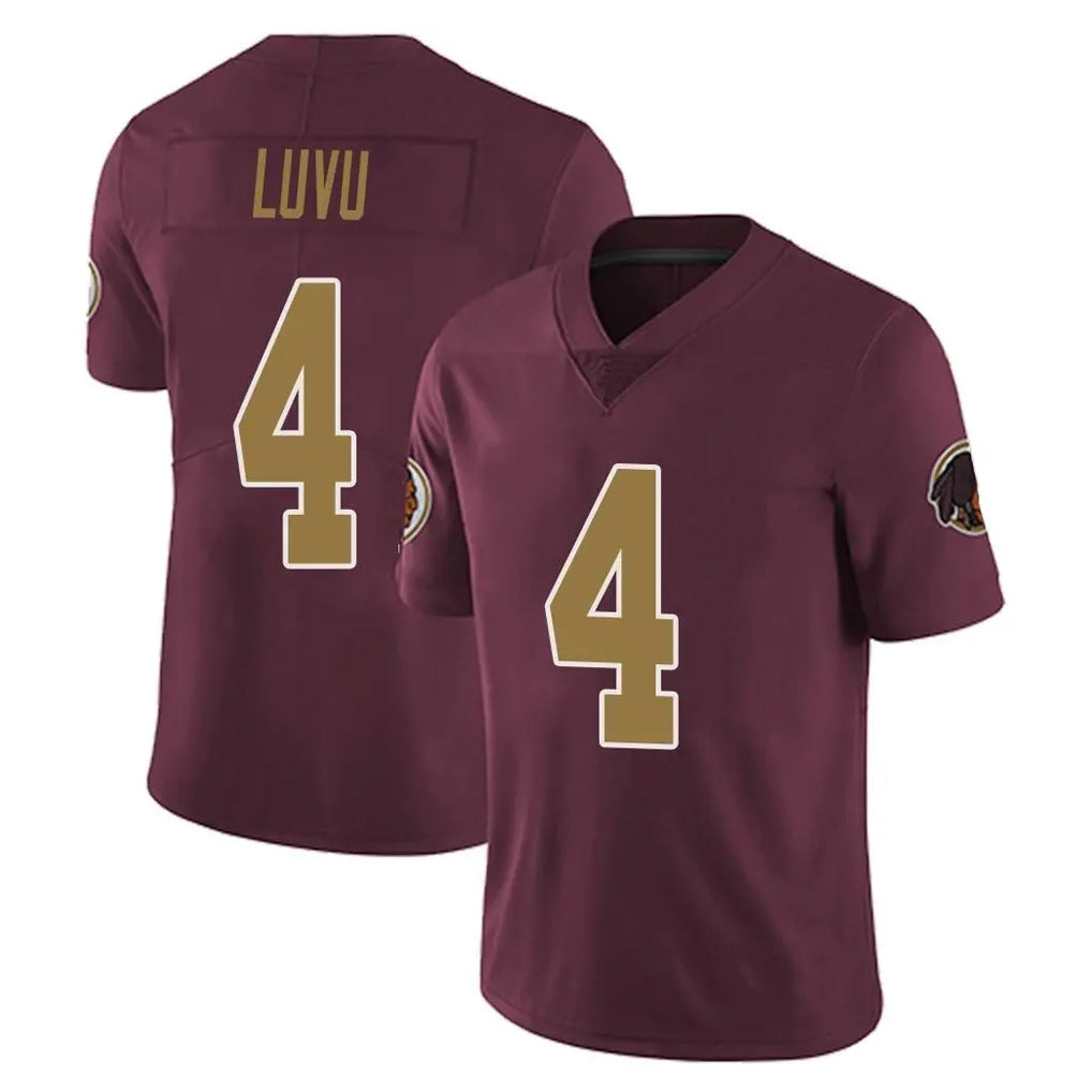 Davalo W.Commanders #4 Frankie Luvu Player Burgundy Alternate Vapor Untouchable Home Game Stitched Jerseys