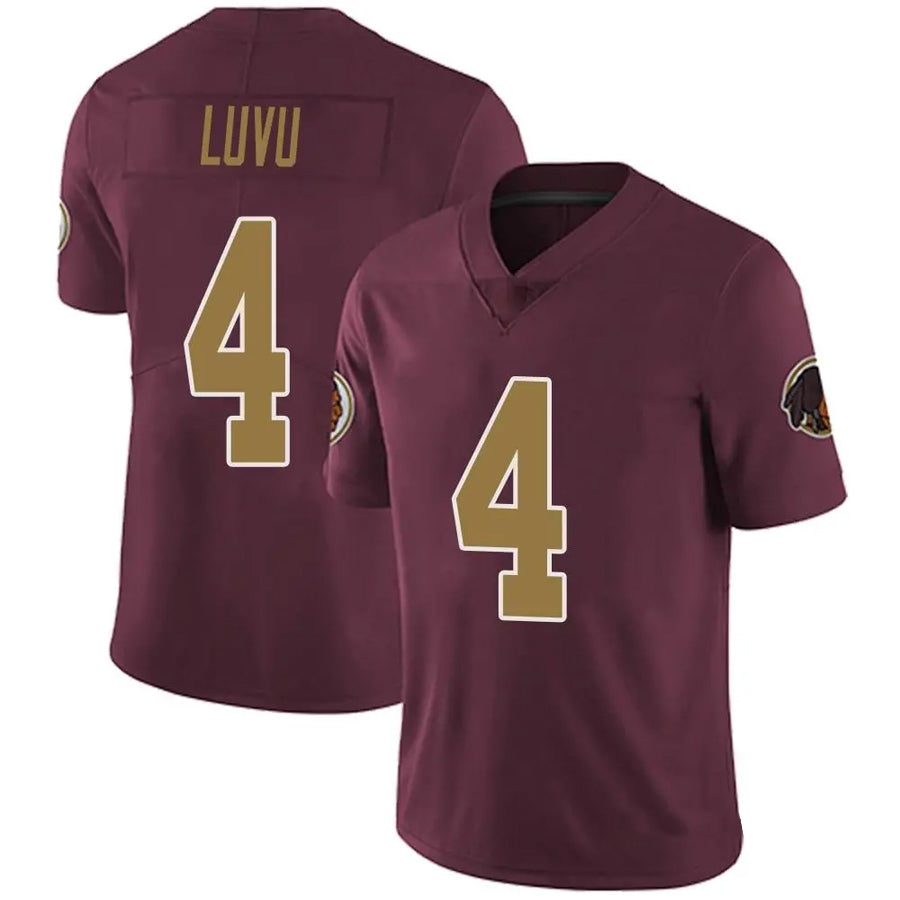 Davalo W.Commanders #4 Frankie Luvu Player Burgundy Alternate Vapor Untouchable Limited  Stitched Jerseys