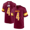 Davalo W.Commanders #4 Frankie Luvu Player Burgundy Home Game Stitched Jerseys