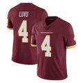 Davalo W.Commanders #4 Frankie Luvu Player Burgundy Vapor Limited Stitched Jerseys