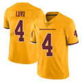 Davalo W.Commanders #4 Frankie Luvu Player Gold Vapor Limited Stitched Jerseys