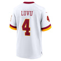 Davalo W.Commanders #4 Frankie Luvu Player White Game Football Jerseys