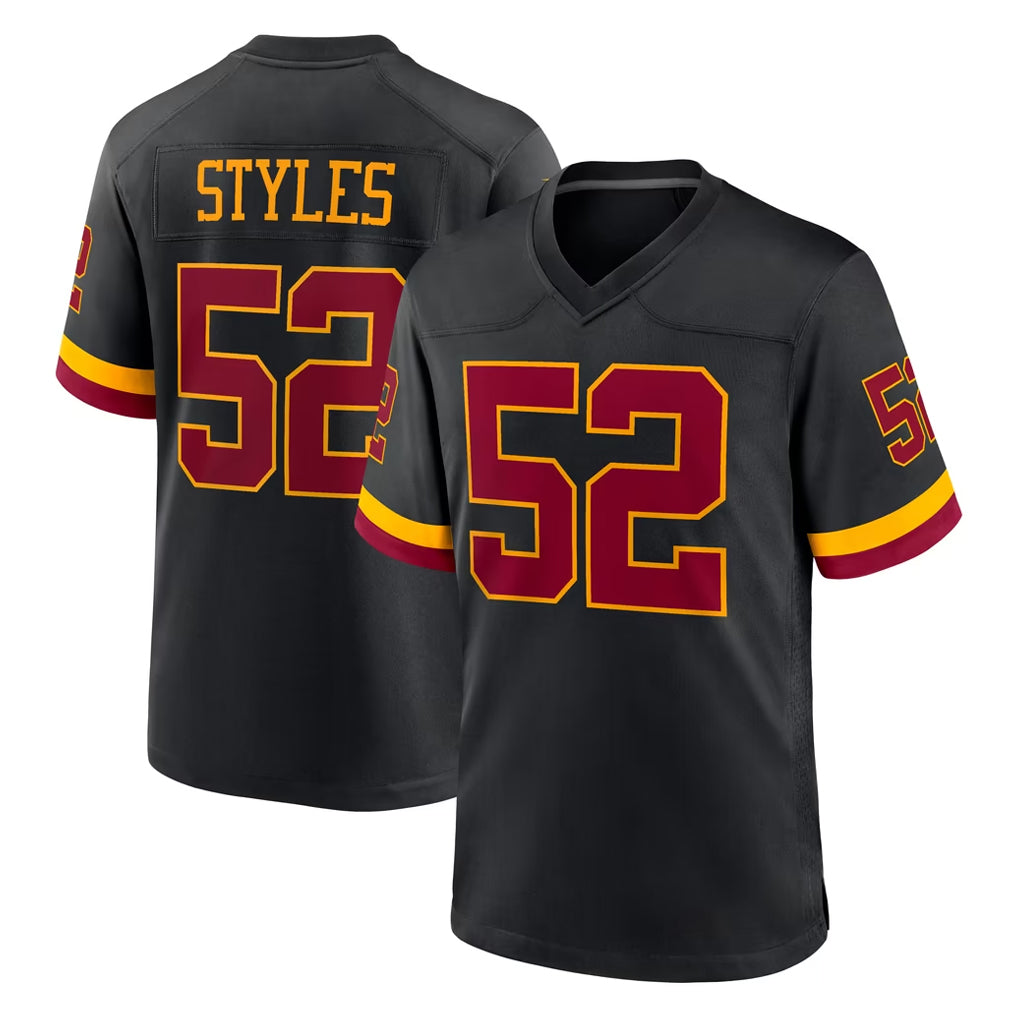 Davalo W.Commanders #52 Sonny Styles Player Black Limited Home Game Stitched Jerseys