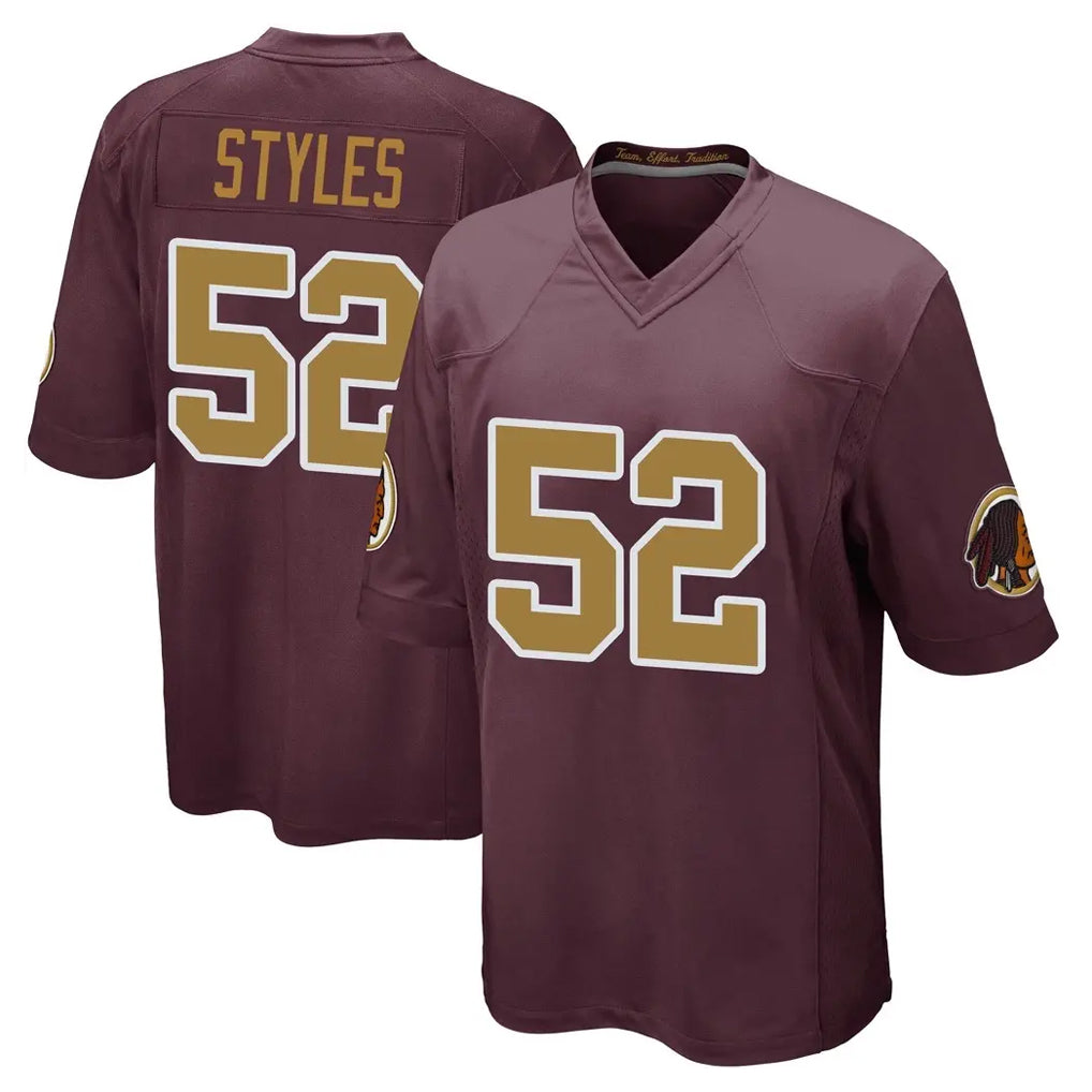 Davalo W.Commanders #52 Sonny Styles Player Burgundy Alternate Home Game Stitched Jerseys