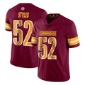 Davalo W.Commanders #52 Sonny Styles Player Burgundy Limited Vapor Home Game Stitched Jerseys