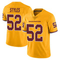 Davalo W.Commanders #52 Sonny Styles Player Gold Limited Color Rush Home Game Stitched Jerseys
