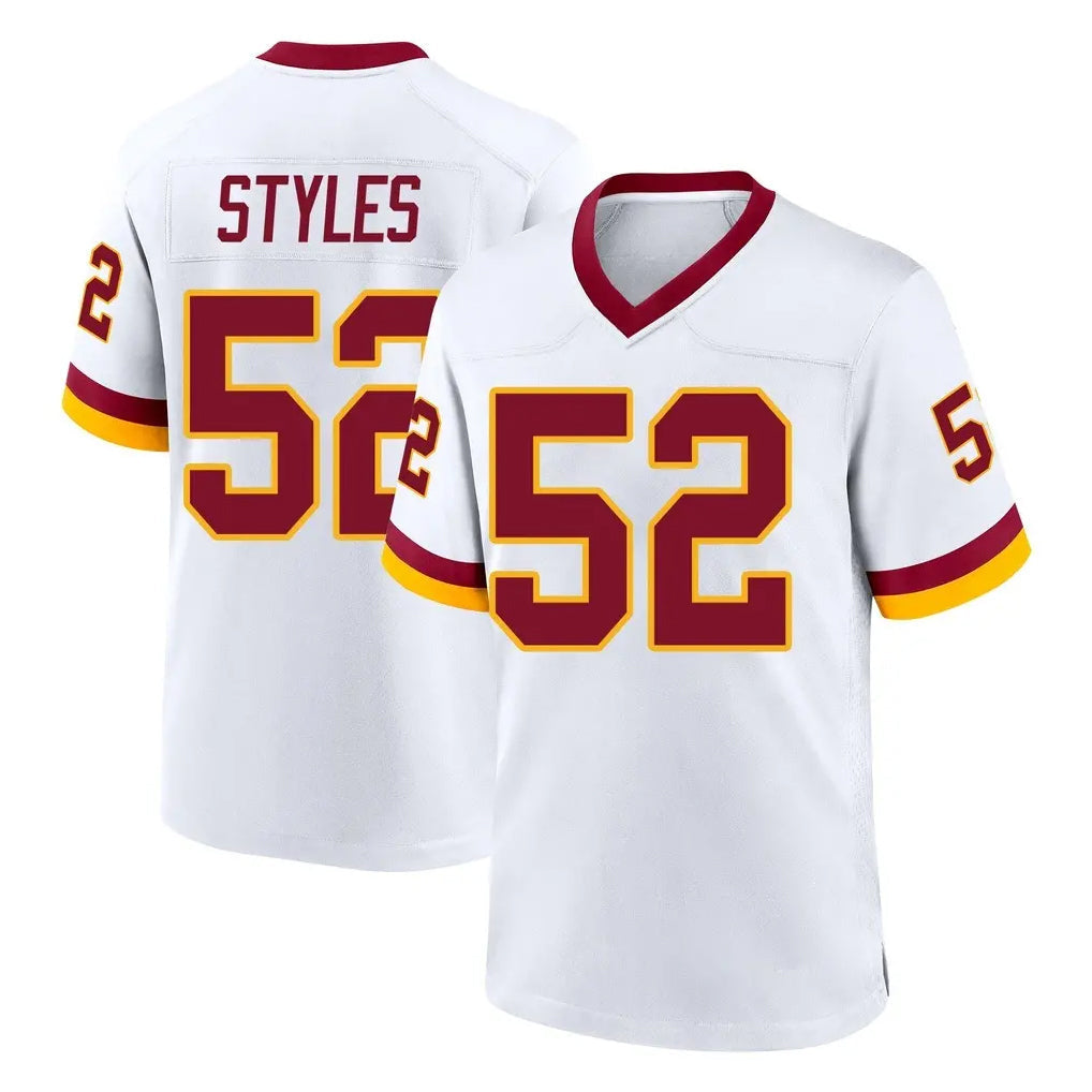 Davalo W.Commanders #52 Sonny Styles Player White Home Game Stitched Jerseys
