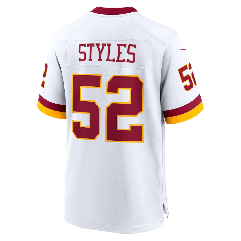 Davalo W.Commanders #52 Sonny Styles White Game Super Bowl Era Stitched Jerseys