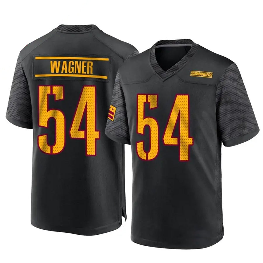 Davalo W.Commanders #54 Bobby Wagner Player Black Home Game Stitched Jerseys