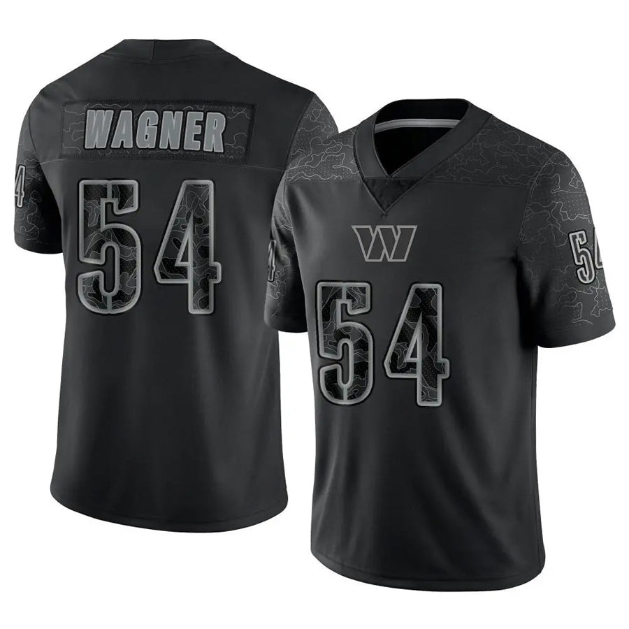Davalo W.Commanders #54 Bobby Wagner Player Black RFLCTV Limited Stitched Jerseys