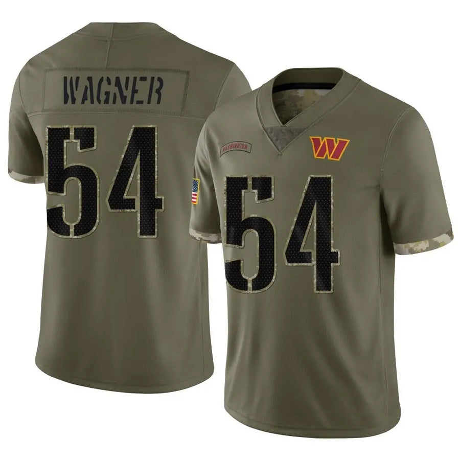 Davalo W.Commanders #54 Bobby Wagner Player Olive Salute To Service Limited Stitched Jerseys