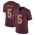 Davalo W.Commanders #5 Jayden Daniels Player Burgundy Alternate Vapor Untouchable Home Game Stitched Jerseys