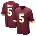 Davalo W.Commanders #5 Jayden Daniels Player Burgundy Team Color Home Game Stitched Jerseys