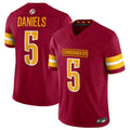 Davalo W.Commanders #5 Jayden Daniels Player Burgundy Vapor F.U.S.E. Limited Stitched Jerseys