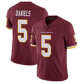 Davalo W.Commanders #5 Jayden Daniels Player Burgundy Vapor Limited Stitched Jerseys