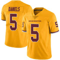Davalo W.Commanders #5 Jayden Daniels Player Limited Gold Color Rush Stitched Jerseys