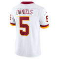 Davalo W.Commanders #5 Jayden Daniels White Vapor F.U.S.E. Stitched Limited Jerseys