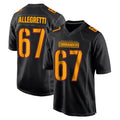 Davalo W.Commanders #67 Nick Allegretti Player Black Carbon Fashion Home Game Stitched Jerseys