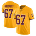 Davalo W.Commanders #67 Nick Allegretti Player Gold Limited Color Rush Home Game Stitched Jerseys