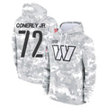 Davalo W.Commanders #72 Josh Conerly Jr. Player Arctic Camo Limited Salute to Service Pullover Hoodies Game Stitched Jerseys