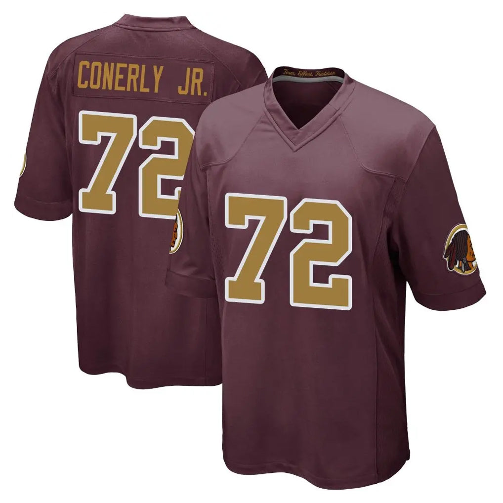 Davalo W.Commanders #72 Josh Conerly Jr. Player Burgundy Alternate Home Game Stitched Jerseys