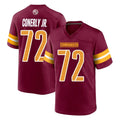 Davalo W.Commanders #72 Josh Conerly Jr. Player Burgundy Home Game Stitched Jerseys