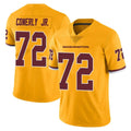Davalo W.Commanders #72 Josh Conerly Jr. Player Gold Limited Color Rush Home Game Stitched Jerseys