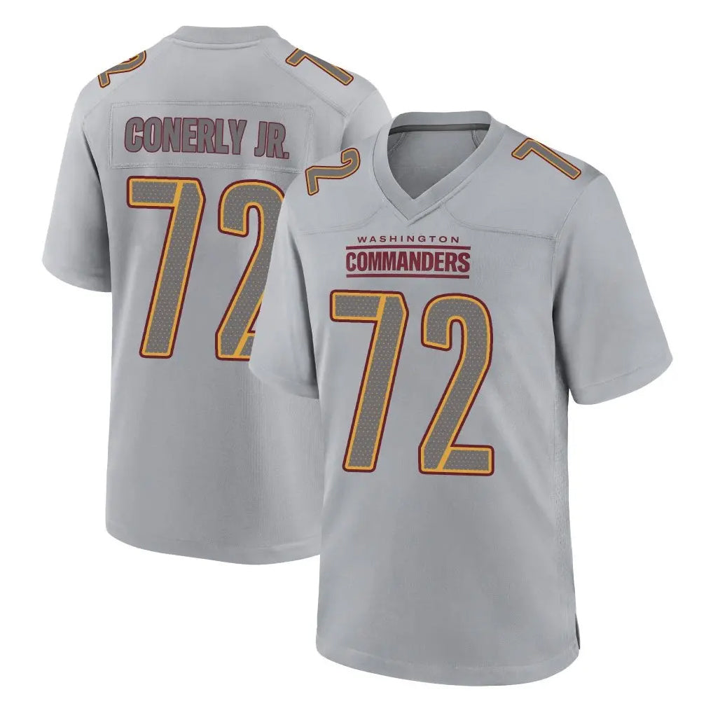 Davalo W.Commanders #72 Josh Conerly Jr. Player Gray Atmosphere Fashion Home Game Stitched Jerseys