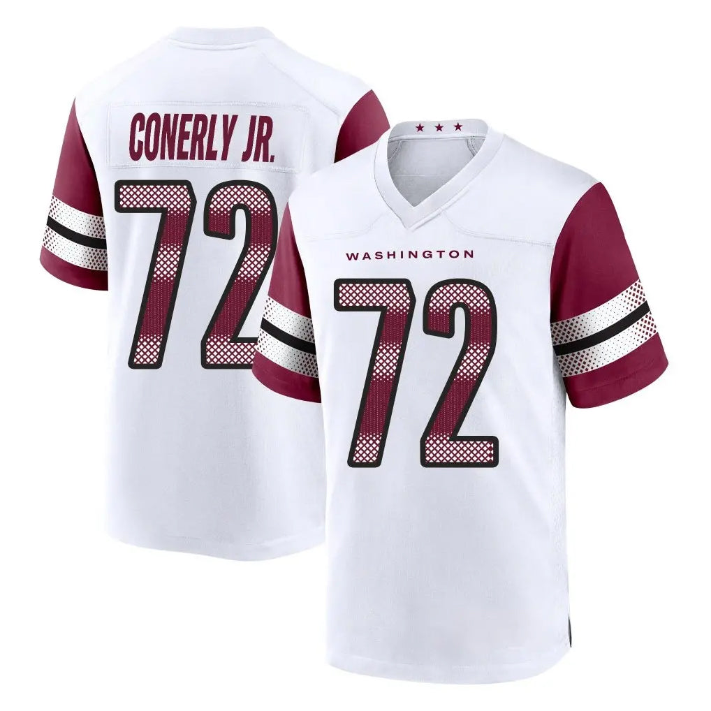 Davalo W.Commanders #72 Josh Conerly Jr. Player White Game Home Stitched Jerseys