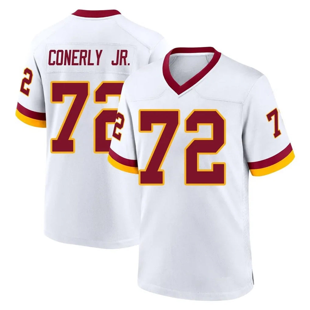 Davalo W.Commanders #72 Josh Conerly Jr. Player White Home Game Stitched Jerseys