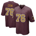 Davalo W.Commanders #76 Sam Cosmi Player Burgundy Alternate Home Game Stitched Jerseys