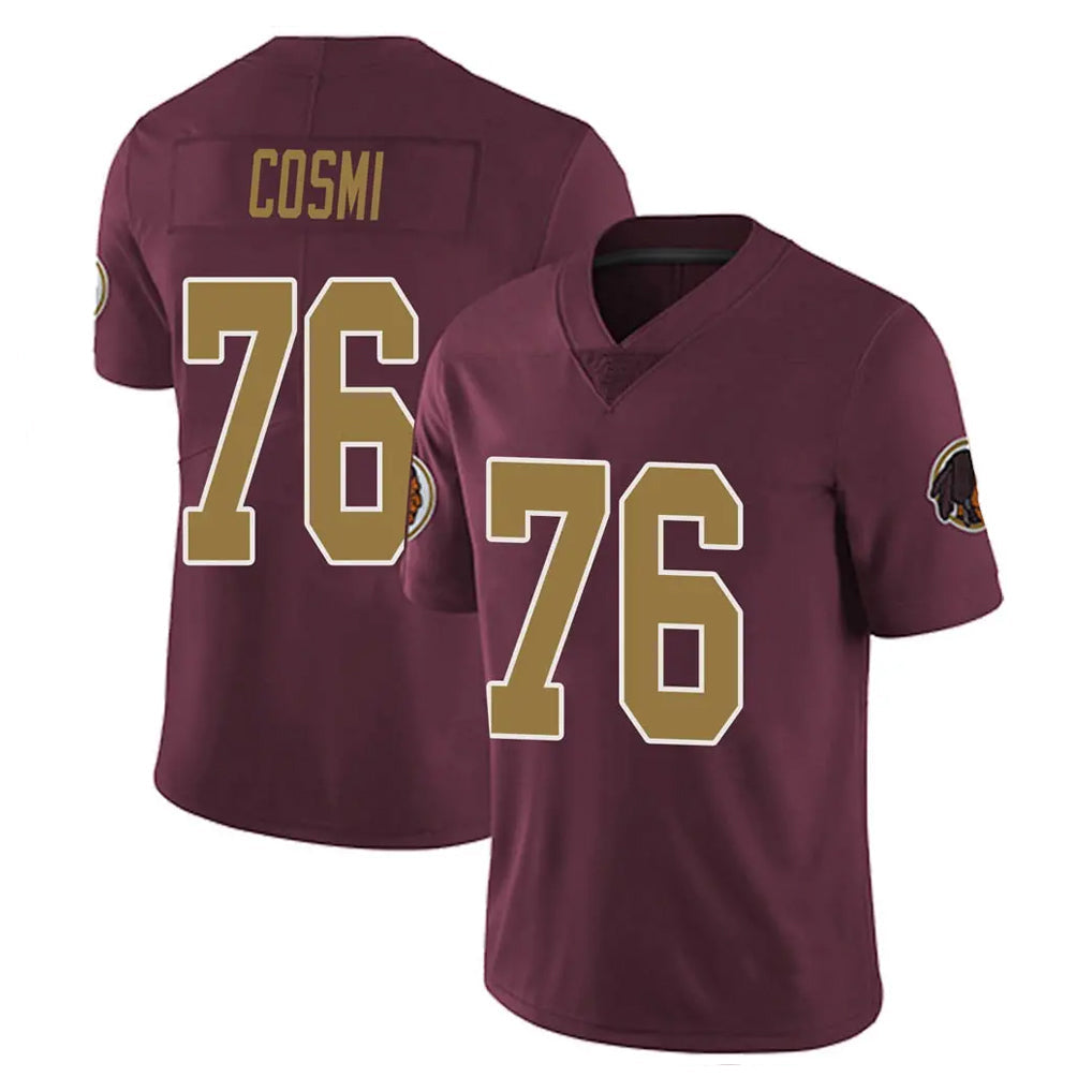 Davalo W.Commanders #76 Sam Cosmi Player Burgundy Alternate Vapor Untouchable Home Game Stitched Jerseys